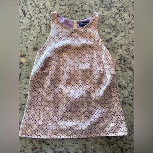 Women’s Y2K pristine 100% silk Ann Taylor Geo print top size 4